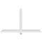 Ekena Millwork Eugene Architectural Grade PVC Gable Bracket, 72"W x 42"H x 4"D x 4"F, 14/12 Pitch GBP072X42X0404EUG00 - alternate 3